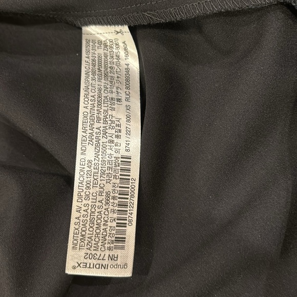 ZARA Midi Dress Elasticized Waist V- Neck - Picture 9 of 10